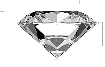 Cushion Diamond Side View