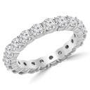 7.5 Cts 14k White Gold Round Shape Eternity Band Eternity Band - Image 2