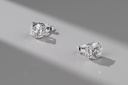 10.1 Cts 14k White Gold Round Shape Martini Earring - Image 2