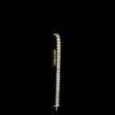 17.29 Cts 14k Yellow Gold Emerald Shape Tennis Bracelet - Image 3