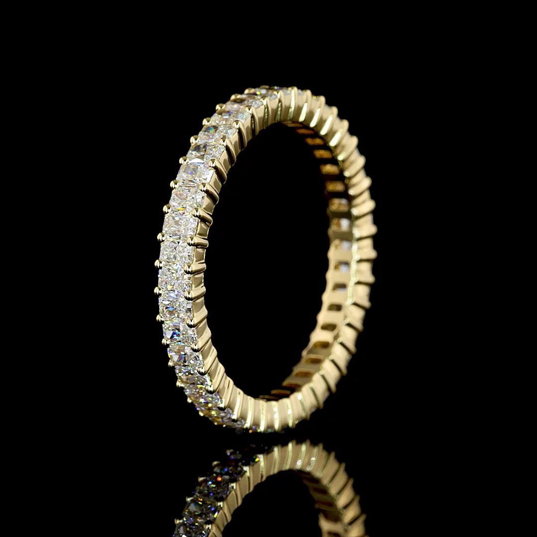 1.78 Cts 14k Yellow Gold Radiant Shape Eternity Band Eternity Band - Image 4