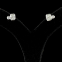 1.45 Cts 14k White Gold Round Shape Studs Earring - Image 3