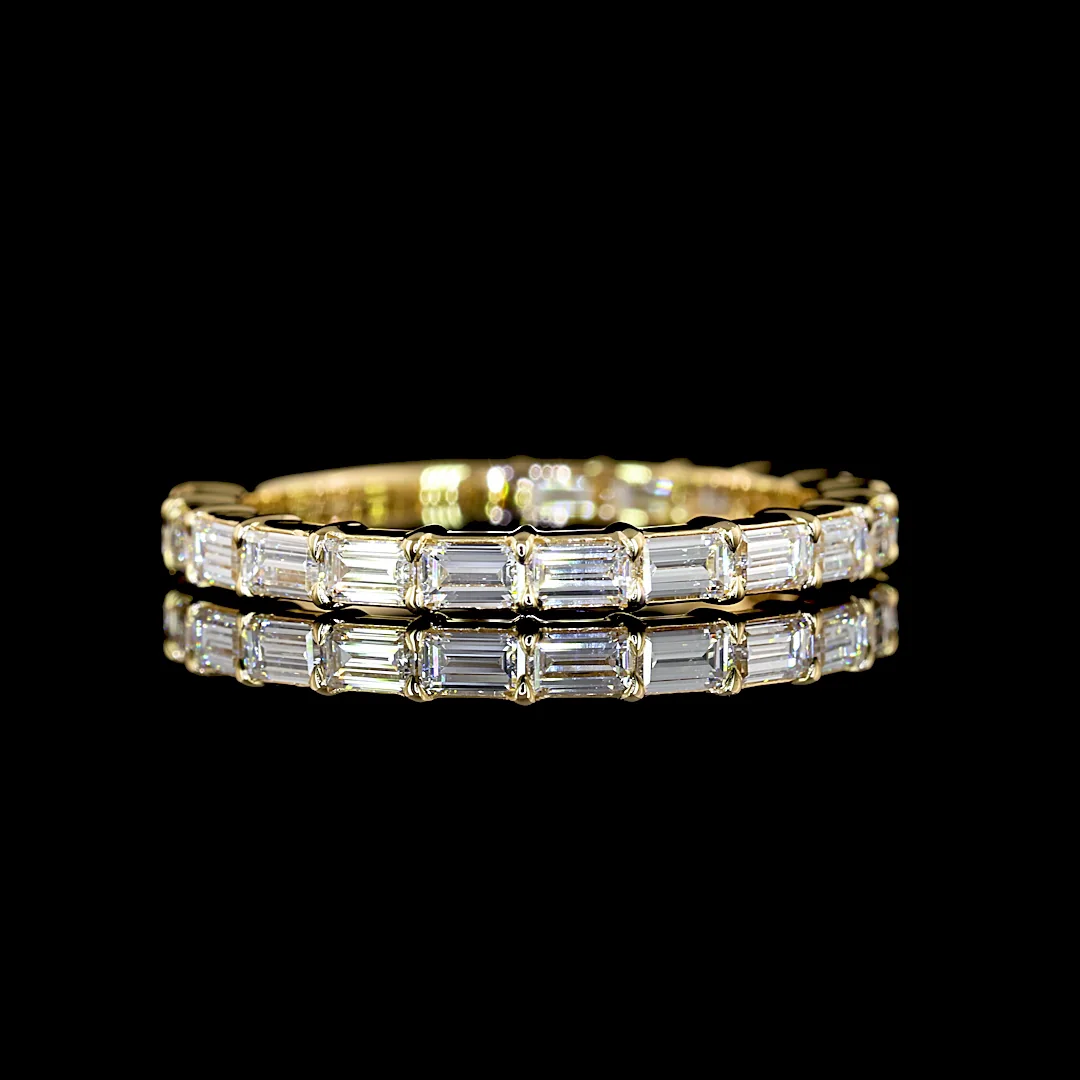 2.07 Cts 14k Yellow Gold Radiant Shape Eternity Band Eternity Band - Video
