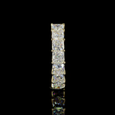 3.09 Cts 14k Yellow Gold Princess Shape Half Eternity Eternity Band - Image 2