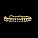 3.73 Cts 14k Yellow Gold Mix Shape Tennis Bracelet - Video