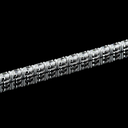 9.89 Cts 14k White Gold Oval Shape Tennis Necklace - Image 4
