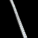 7.18 Cts 14k White Gold Oval Shape Tennis Necklace - Image 3