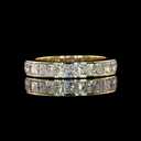 3.15 Cts 14k Yellow Gold Princess Shape Eternity Band Eternity Band - Video