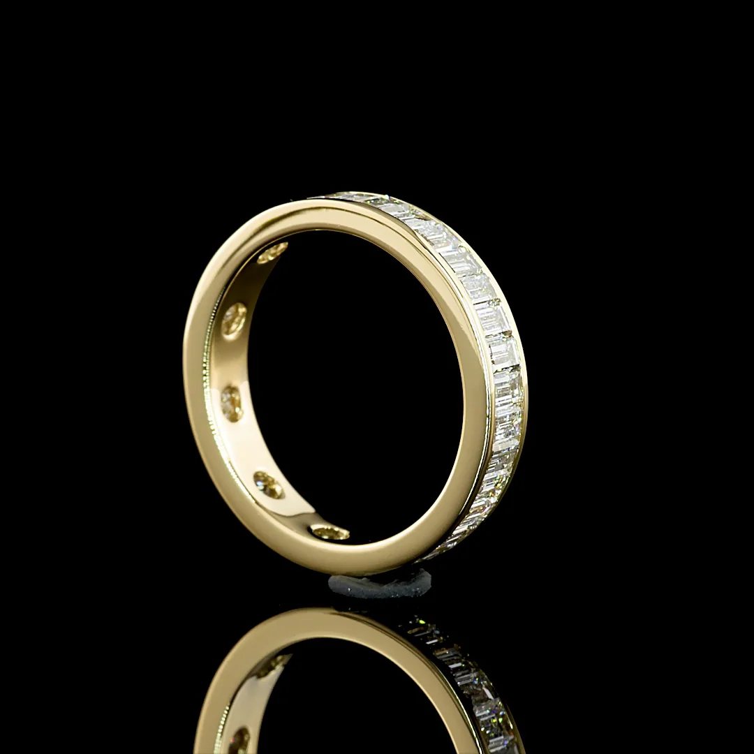 1.95 Cts 14k Yellow Gold Baguette Shape Eternity Band Eternity Band - Image 2