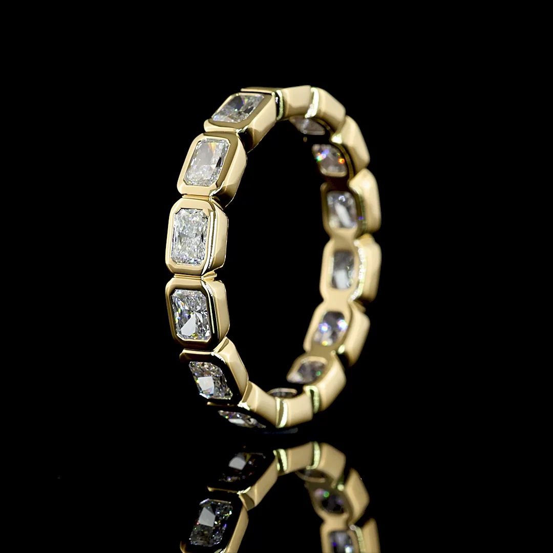 1.78 Cts 14k Yellow Gold Radiant Shape Eternity Band Eternity Band - Image 4