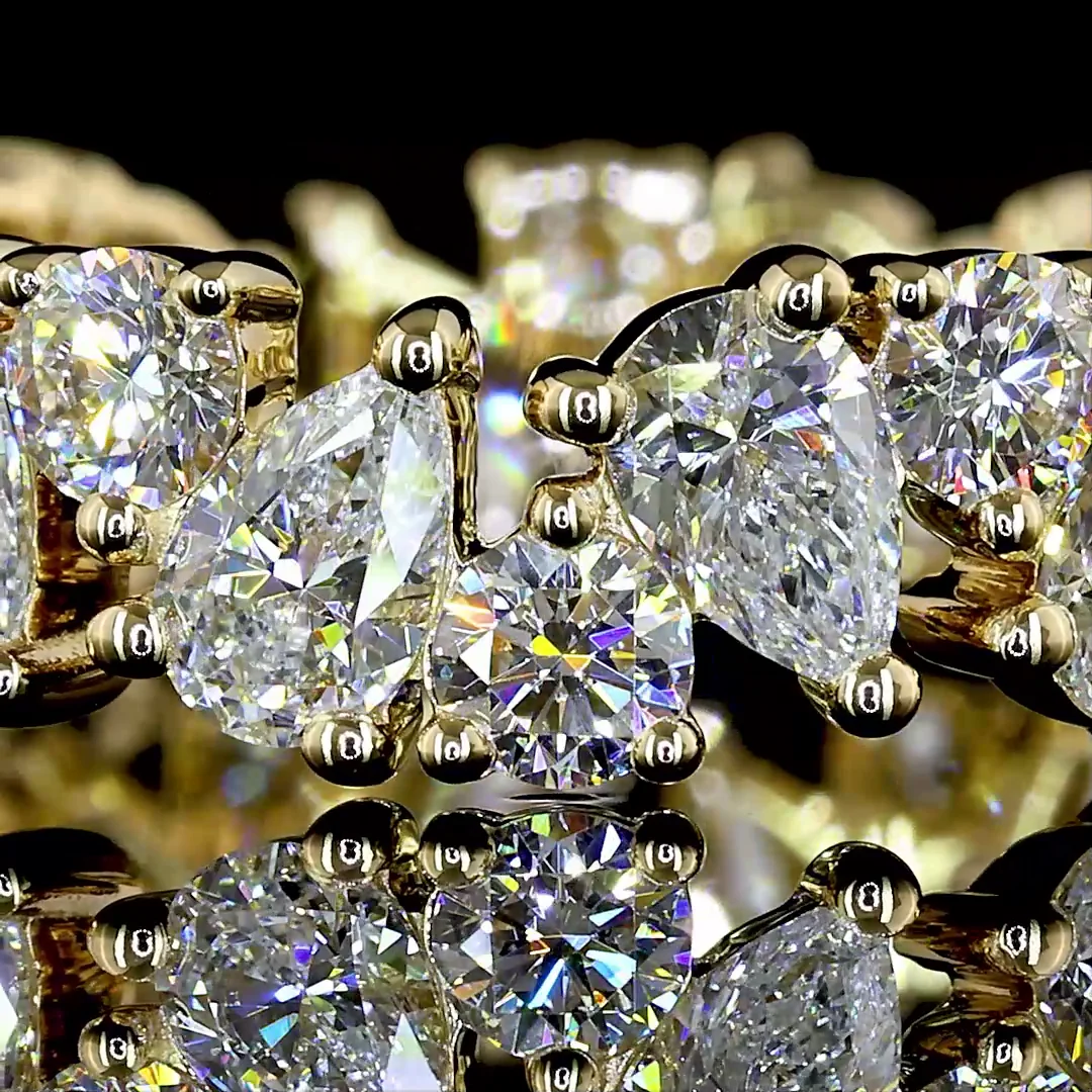 2.5 Cts 14k Yellow Gold Round Shape Eternity Band Eternity Band - Image 3