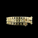 0 Cts 14k Yellow Gold Shape Tennis Bracelet - Image 2
