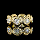 2.04 Cts 14k Yellow Gold Round Shape Eternity Band Eternity Band - Image 3