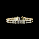 5.88 Cts 14k Yellow Gold Mix Shape Tennis Bracelet - Video