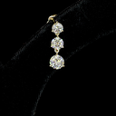2.9 Cts 14k Yellow Gold Round Shape Hanging Earring - Image 4