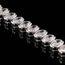 10.23 Cts 14k White Gold Oval Shape Tennis Bracelet - Image 2