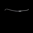 12.96 Cts 14k White Gold Round Shape Riviera Necklace - Image 2