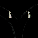 2.22 Cts 14k Yellow Gold Mix Shape Hanging Earring - Image 2