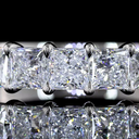 2.1 Cts Platinum Princess Shape 7 Stones Eternity Band - Image 3