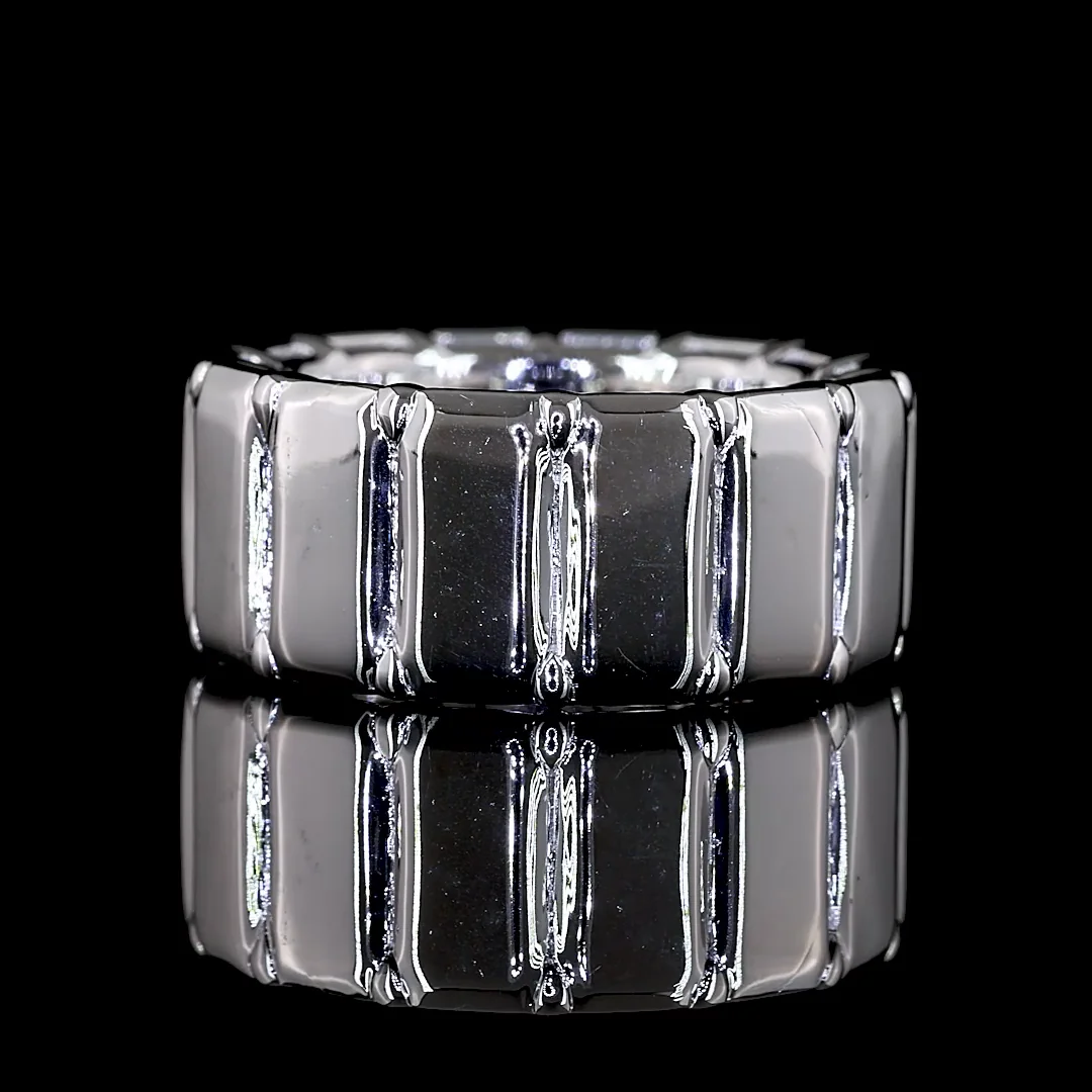 0 Cts Silver Shape Eternity Band Eternity Band - Video