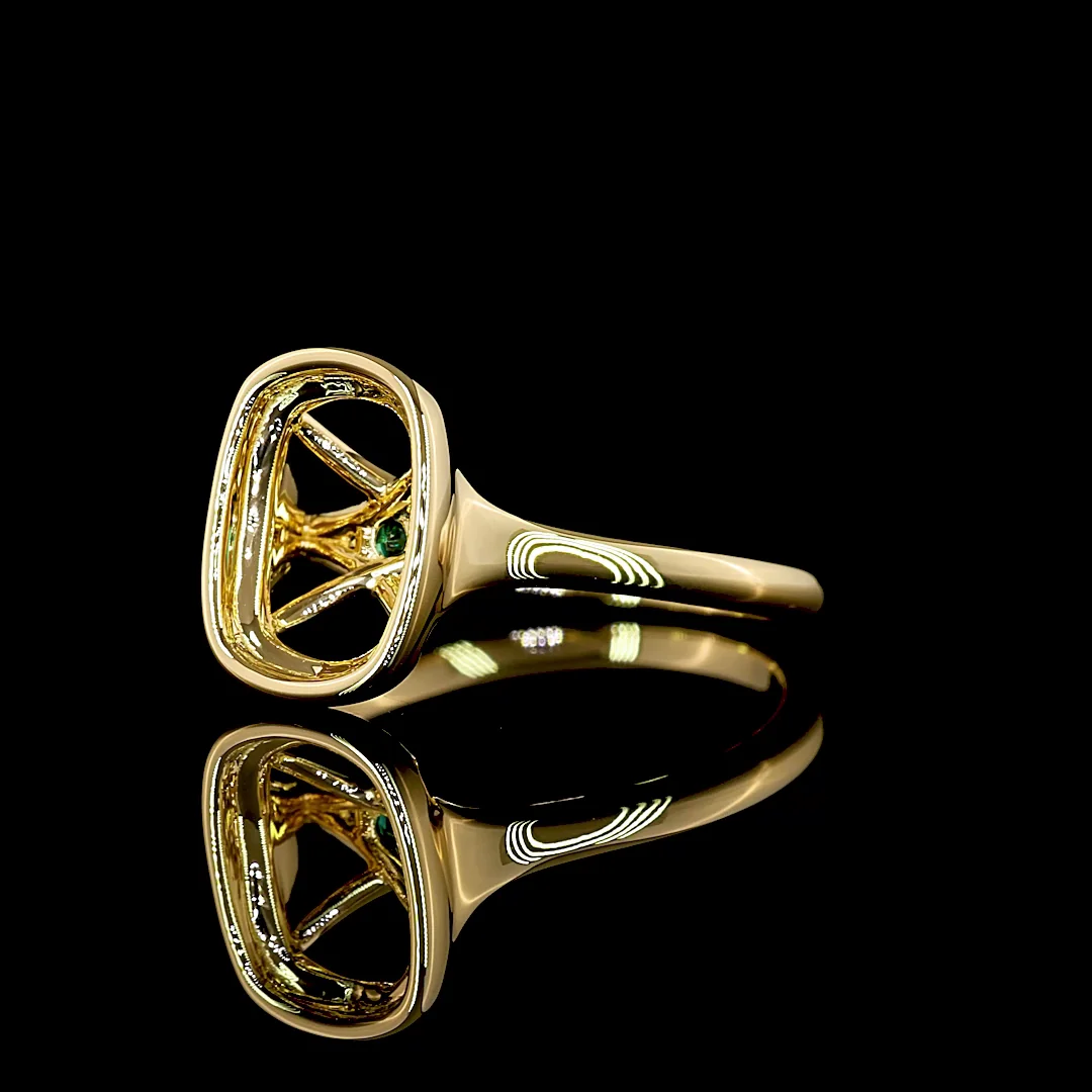 0 Cts 18k Yellow Gold Shape Special Ring - Image 2