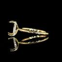 2.35 Cts 14k Yellow Gold Radiant Shape Hidden Halo Ring - Image 3