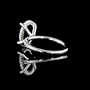 3.85 Cts Platinum Oval Shape Hidden Halo Ring - Image 4