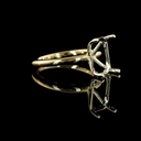 2.85 Cts 14k Two Tone Radiant Shape Solitaire Ring - Video