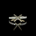 0.4 Cts 14k White Gold Shape Hidden Halo Ring - Video