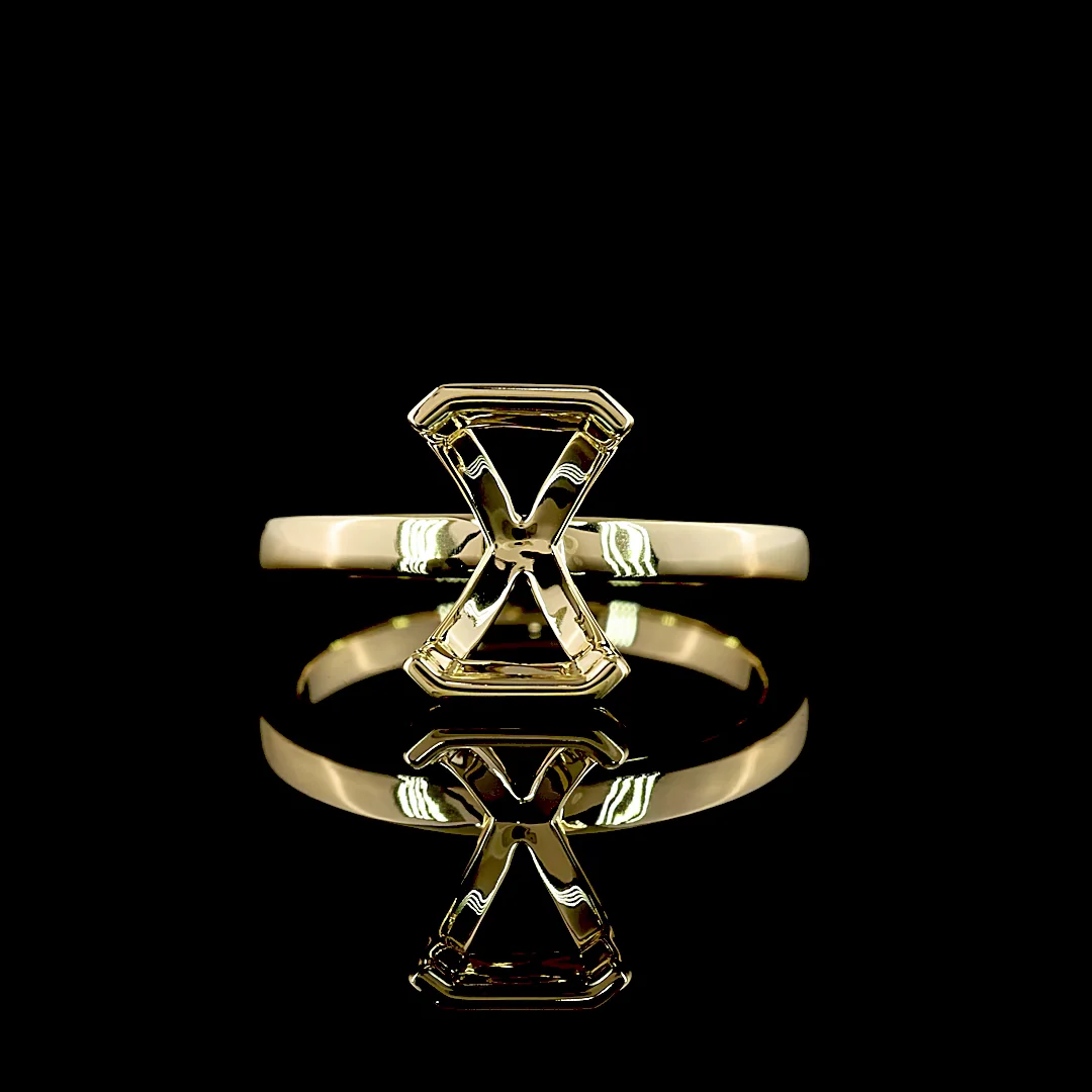 0 Cts 14k Yellow Gold Shape Solitaire Ring - Video
