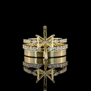 1.39 Cts 14k Yellow Gold Antique Marquise Shape Solitaire Diamond Shank Ring - Video