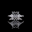 0.24 Cts 14k White Gold Round Shape Special Ring - Video