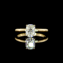 1.08 Cts 14k Yellow Gold Mix Shape Hidden Halo Ring - Video