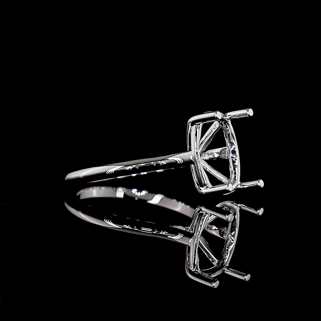 0 Cts Platinum Shape Solitaire Ring - Image 3