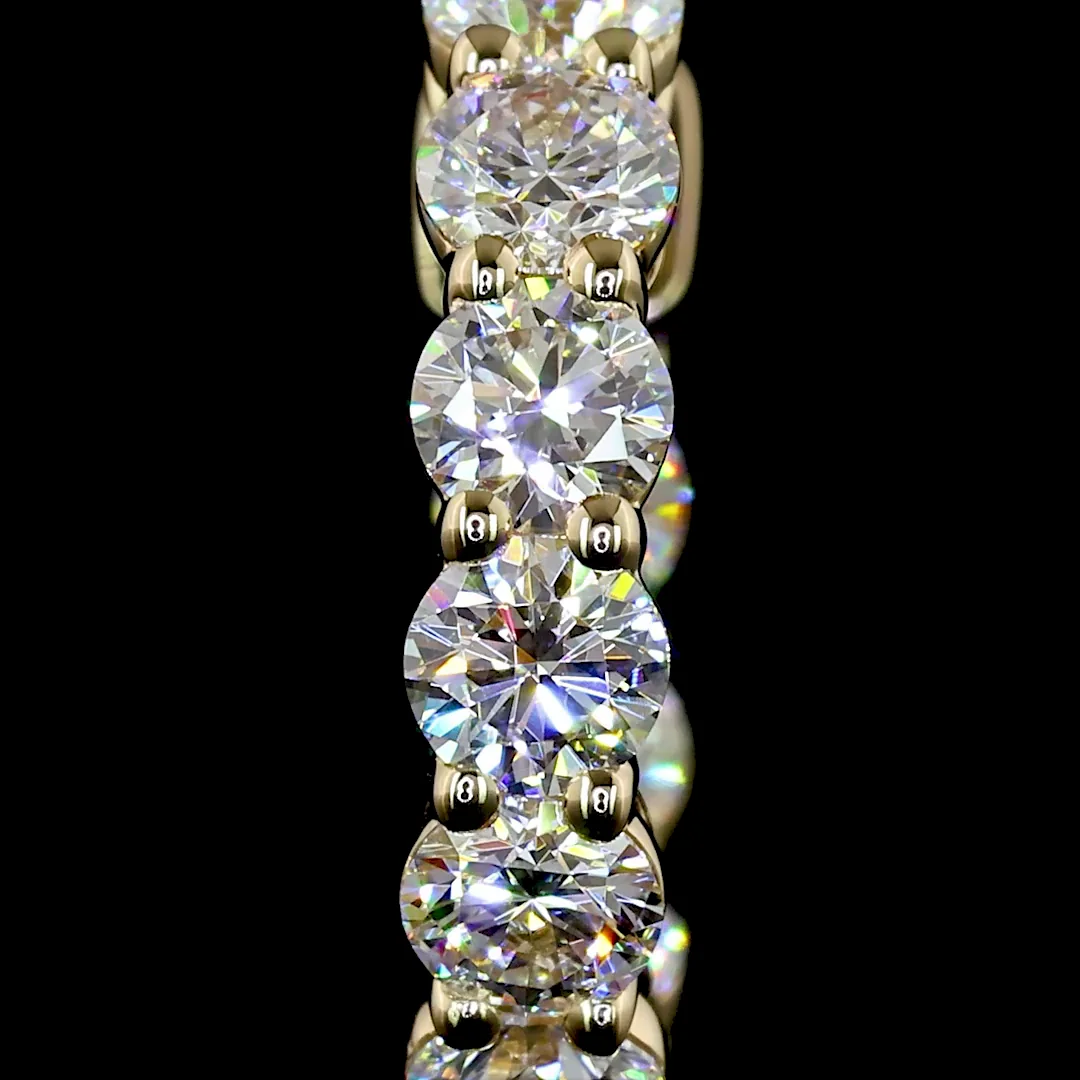 1.64 Cts 14k Yellow Gold Round Shape Huggies Earring - Image 2