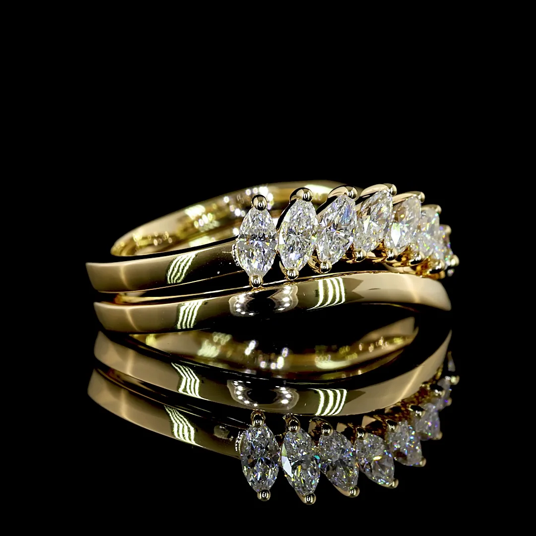 0 Cts 14k Yellow Gold Shape Special Ring - Image 2