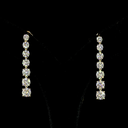 4.17 Cts 14k Yellow Gold Round Shape Hanging Earring - Video