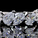 2.08 Cts Platinum Mix Shape 3/4 Band Eternity Band - Image 3