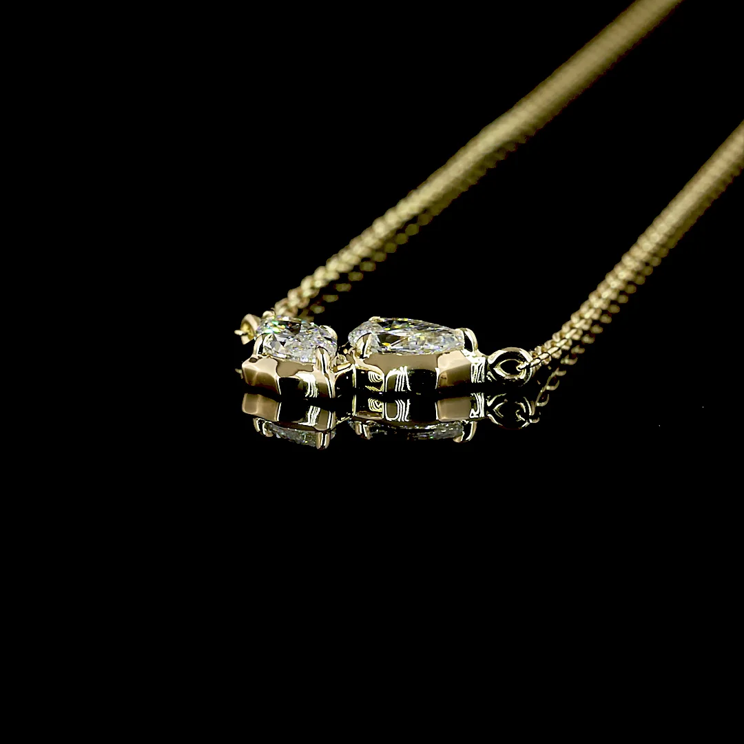 0.41 Cts 14k Yellow Gold Mix Shape Pendant Pendant - Image 4