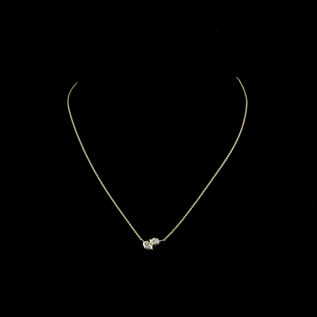 0.41 Cts 14k Yellow Gold Mix Shape Pendant Pendant - Video