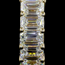 2.05 Cts 14k Yellow Gold Emerald Shape Huggies Earring - Image 3