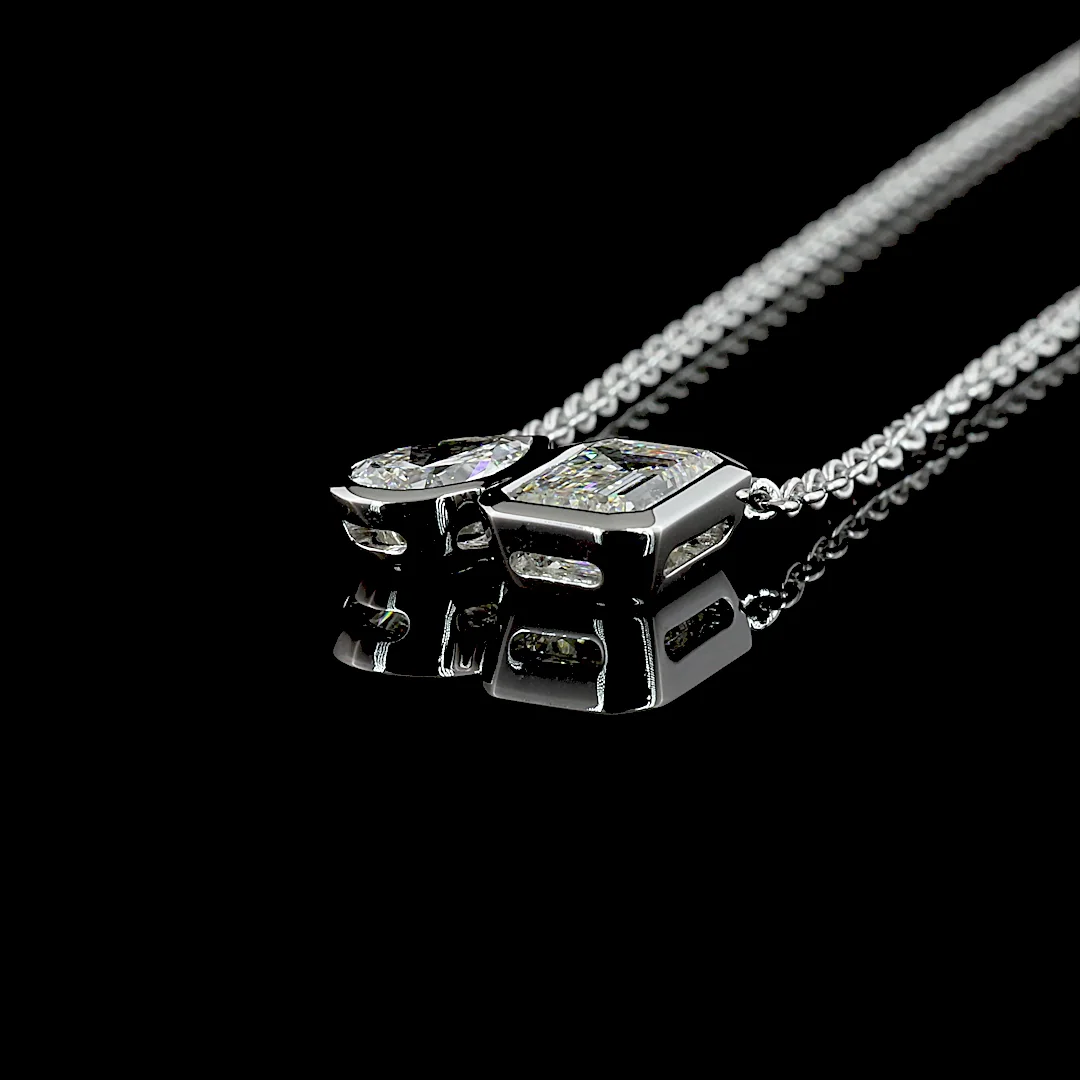 2.9 Cts 14k Yellow Gold Mix Shape Pendant Pendant - Image 4