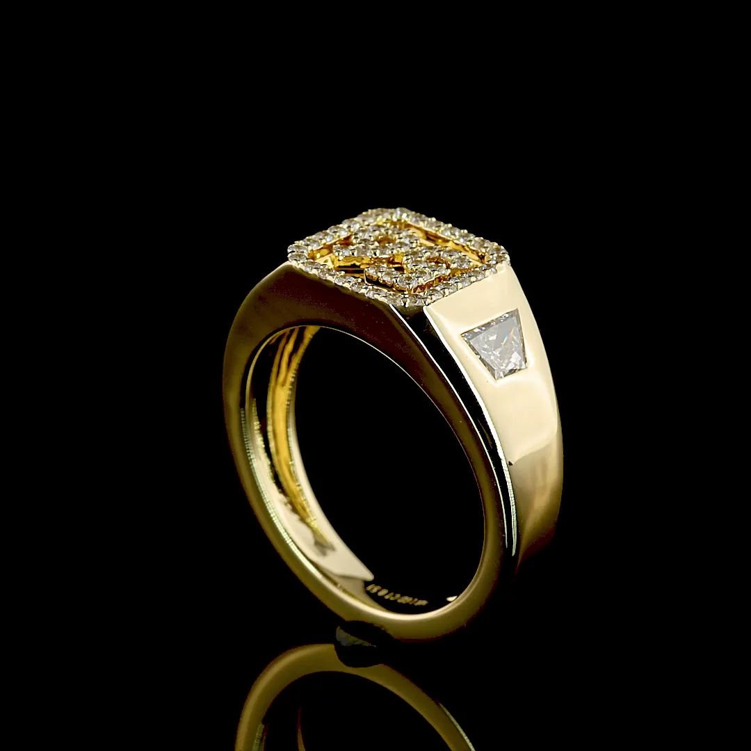0.51 Cts 14k Yellow Gold Mix Shape Special Ring - Image 2