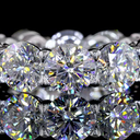 9.78 Cts 14k White Gold Round Shape Eternity Band Eternity Band - Image 3