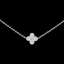 1.76 Cts 18k White Gold Round Shape Station Necklace - Image 3