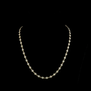 6.4 Cts 14k Yellow Gold Round Shape Station Necklace - Video