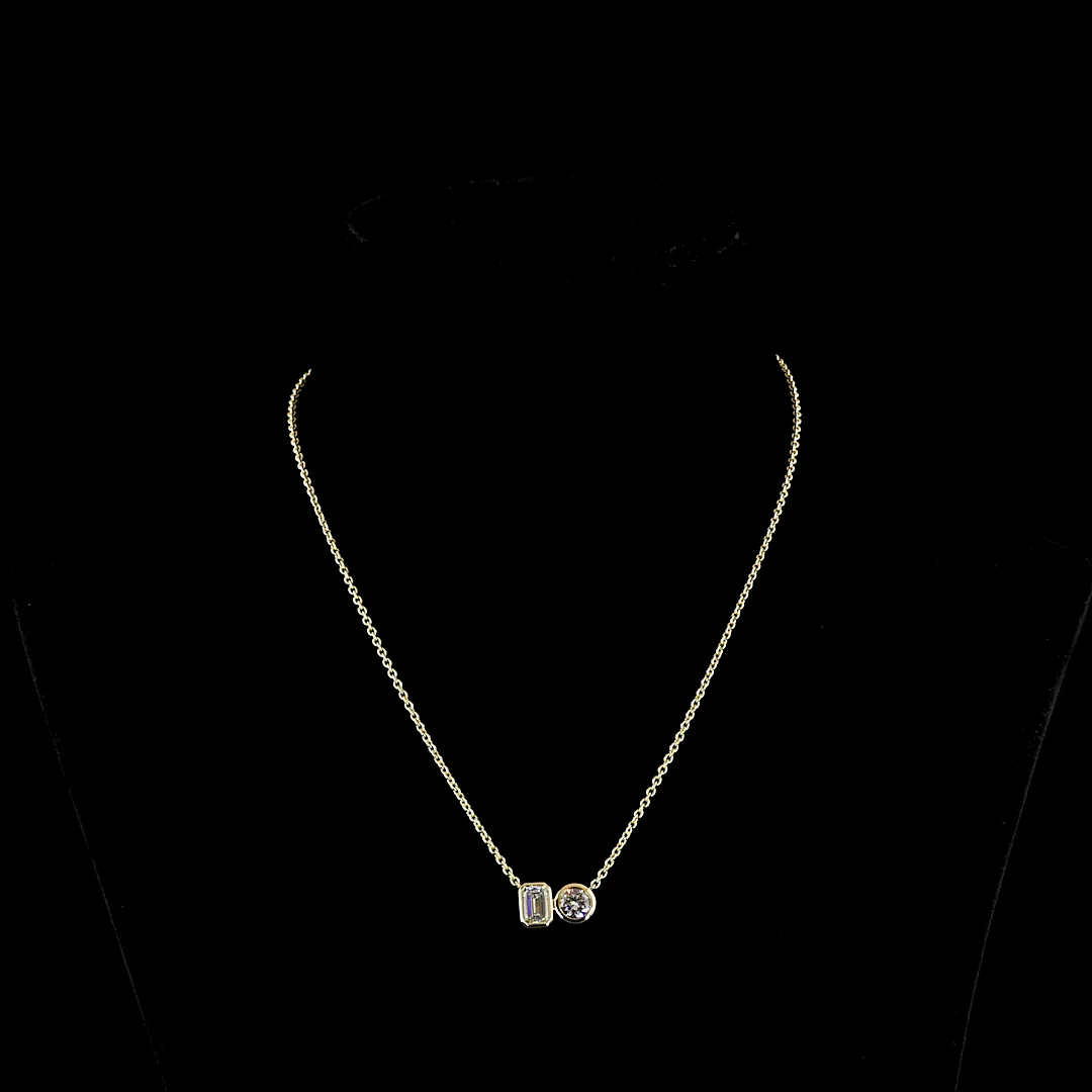 2.22 Cts 14k Yellow Gold Mix Shape Pendant Pendant - Video