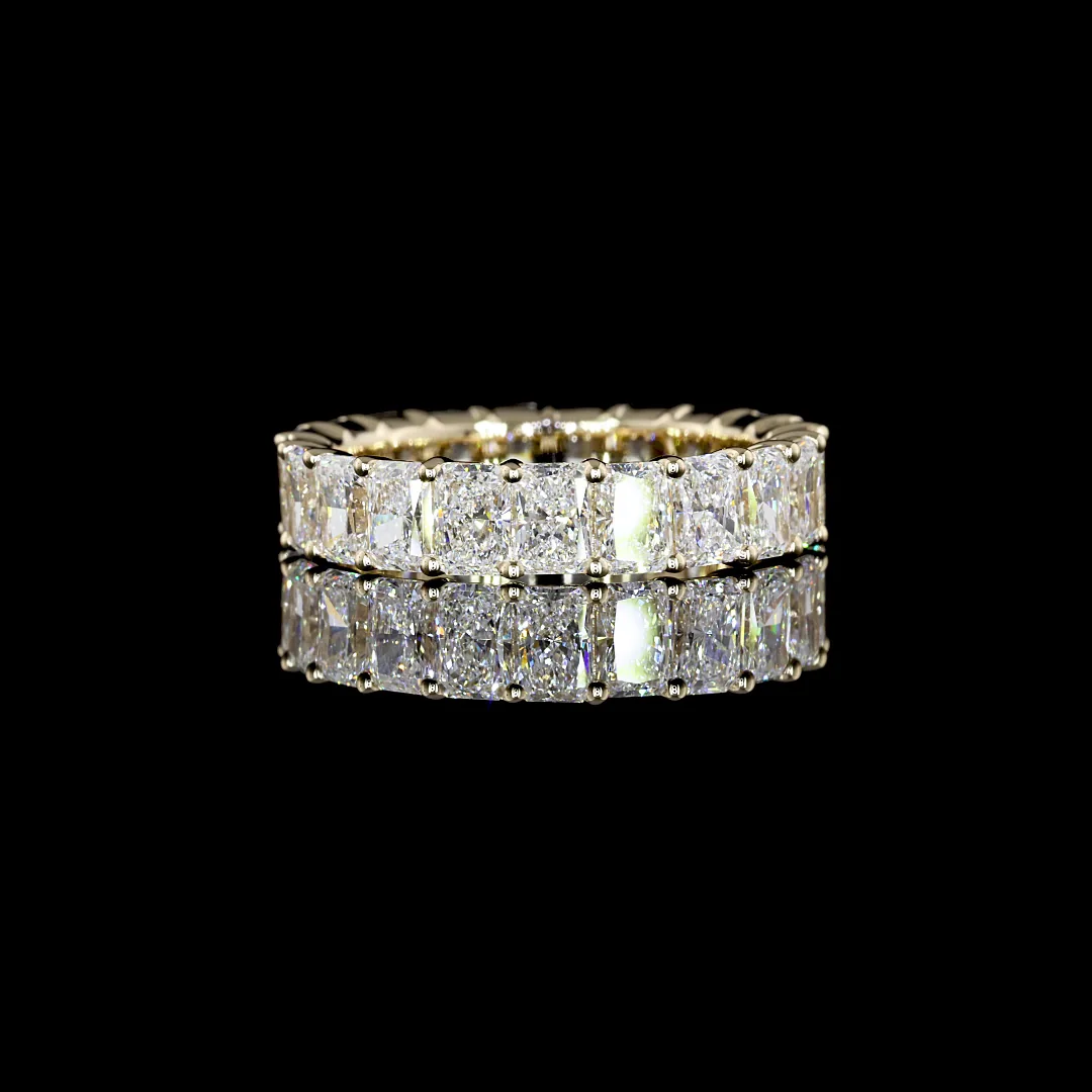 5.04 Cts 14k Yellow Gold Radiant Shape Eternity Band Eternity Band - Video