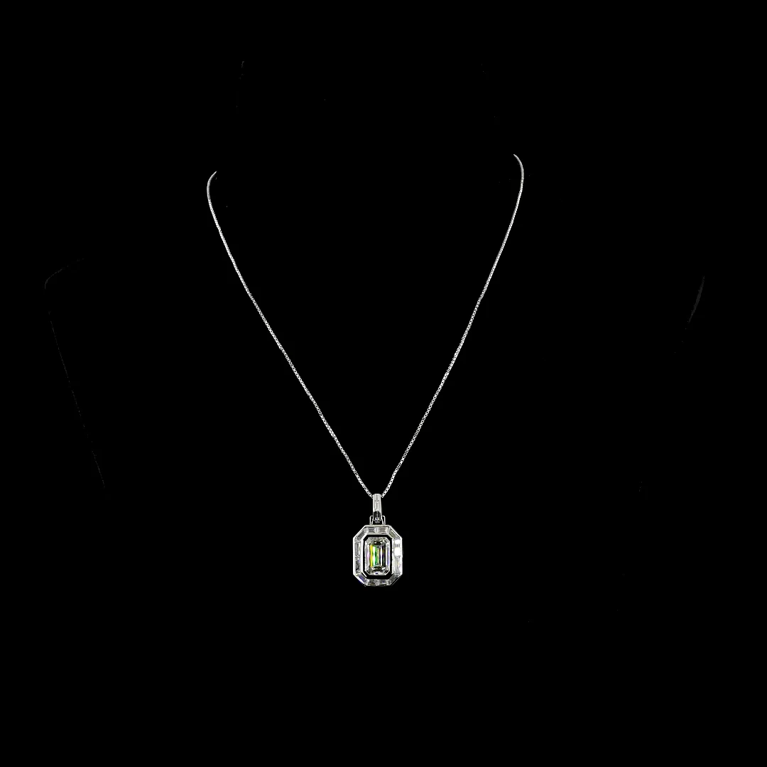 8.94 Cts 14k White Gold Mix Shape Pendant Pendant - Video