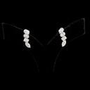 4.08 Cts 14k White Gold Mix Shape Crawler Earring - Video